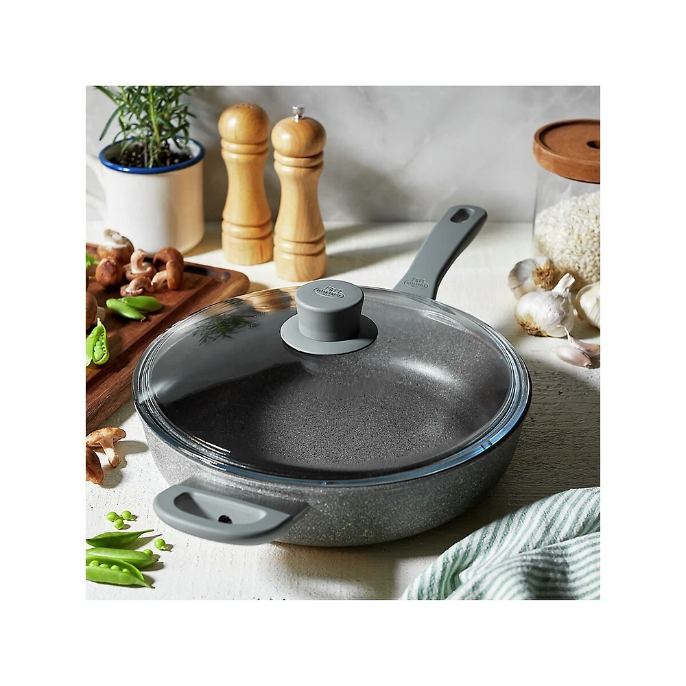 Sauteuse de 28 cm Parma Plus avec couvercle et poignée d'appoint
