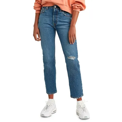 Levi's Premium 501 Original Salsa Middle Crop Straight Jeans | Bramalea  City Centre