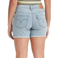 Mid-Length Jean Shorts Lapis Outsider