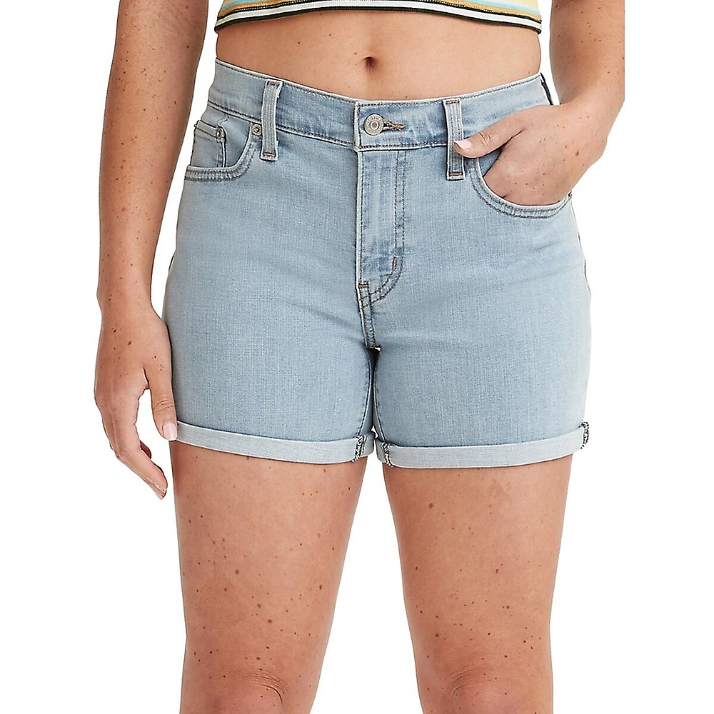 Mid-Length Jean Shorts Lapis Outsider