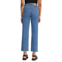 Premium Ribcage Jazz Pop Straight Cropped Jeans