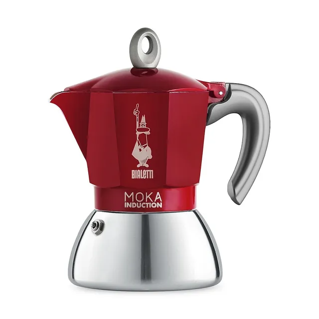 GROSCHE Milano Steel Stainless Steel Stovetop Espresso Maker Moka Pot 10 Espresso Cup size 20oz, Black/Silver