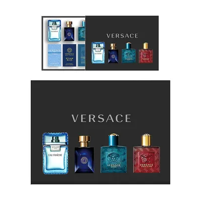 Versace Men's Fragrance Collection 4-Piece Set - $61 Value