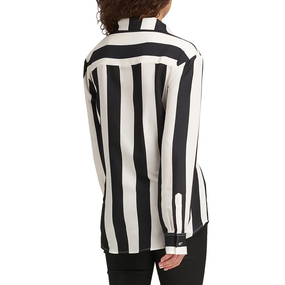 Rugby Striped Button-Down Shirt