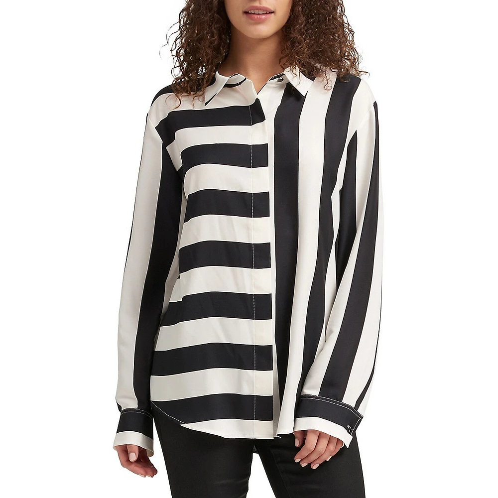 Rugby Striped Button-Down Shirt