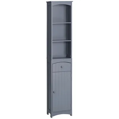 Bathroom Storage Cabinet With 3-tier Shelves