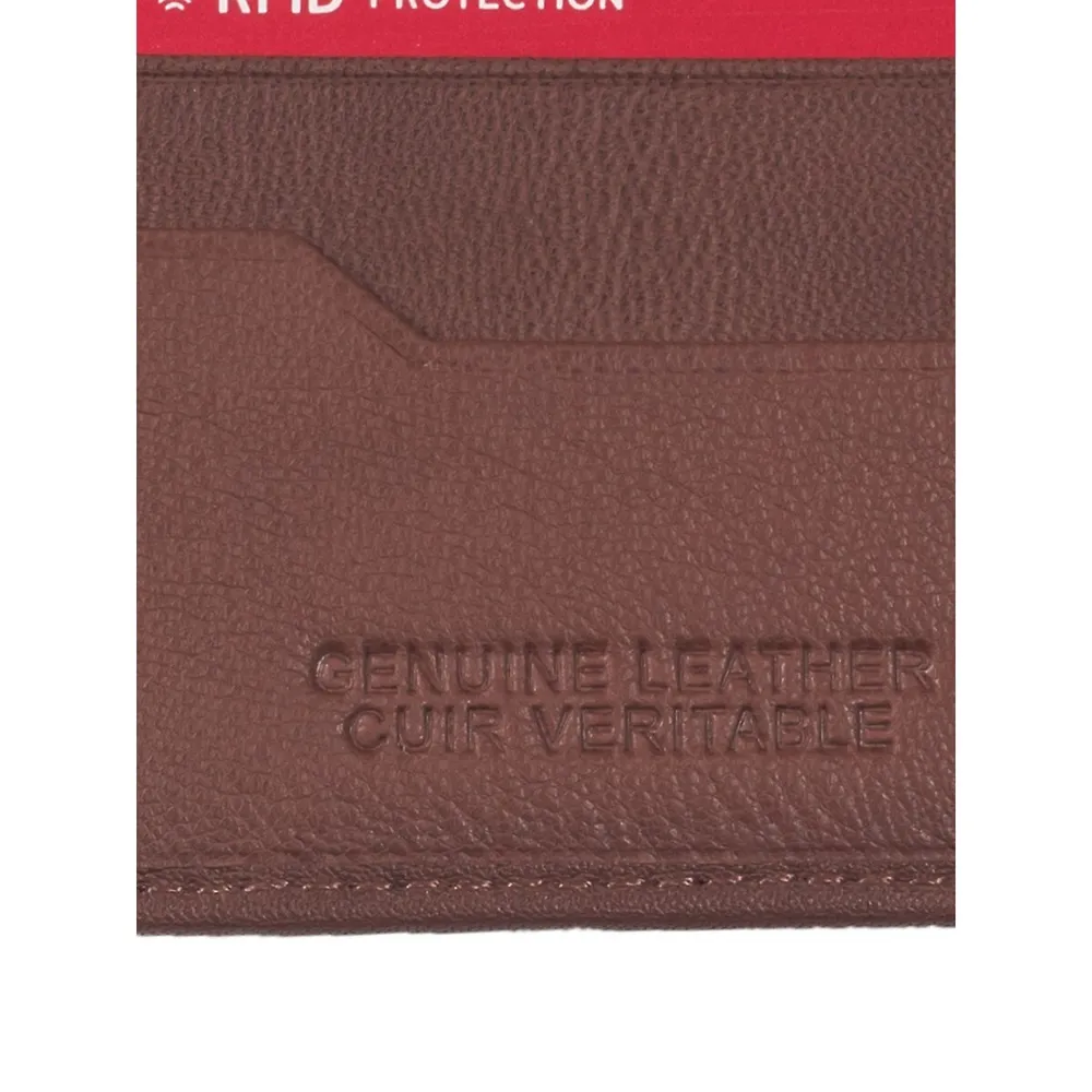Portefeuille en cuir avec étui à laissez-passer et protection RFID Black Label