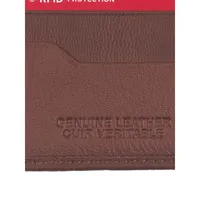 Portefeuille en cuir avec étui à laissez-passer et protection RFID Black Label