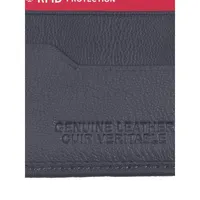 Black Label RFID Leather Passcase Wallet