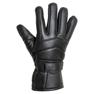 Men's Adjustable Leather Ski Gloves