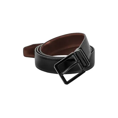 Leather Cut to Size Reversible Belt