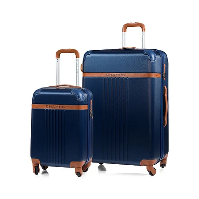 Vintage 2-Piece Hard Shell Luggage Set