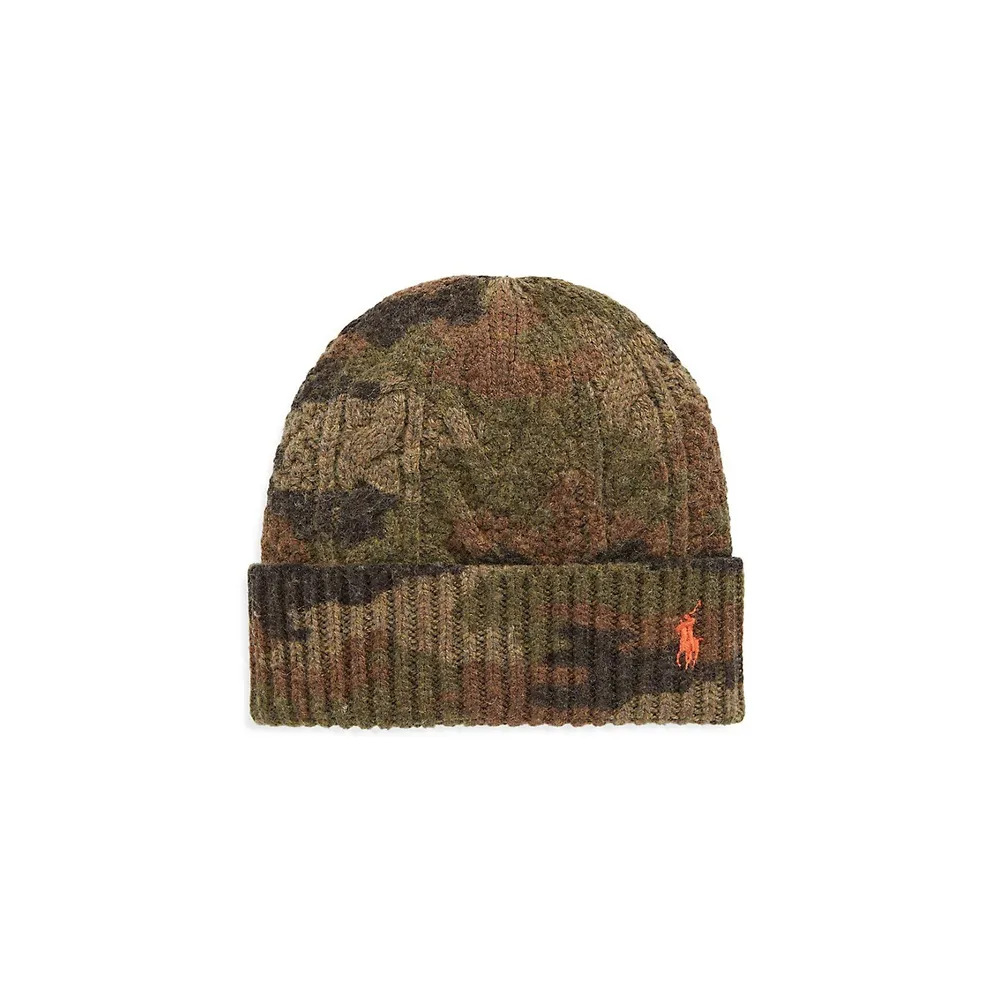 ralph lauren camo beanie