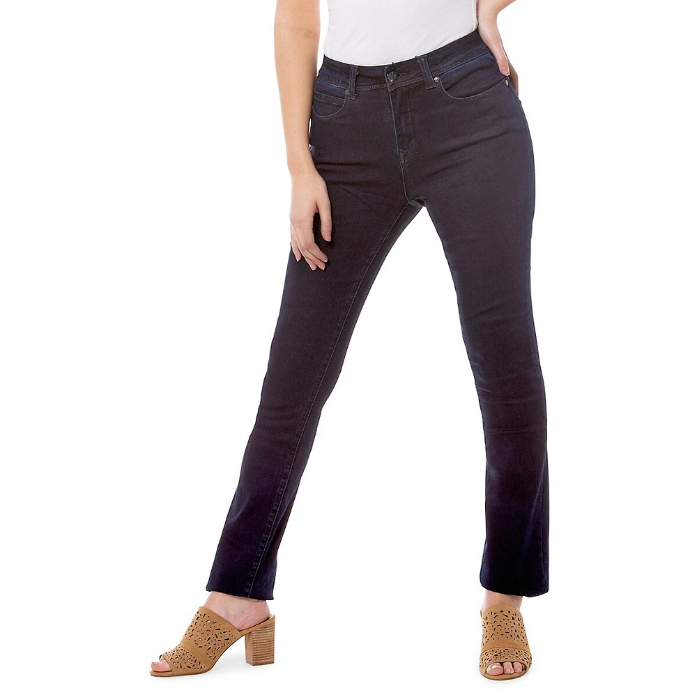 High-Rise Straight Jeans