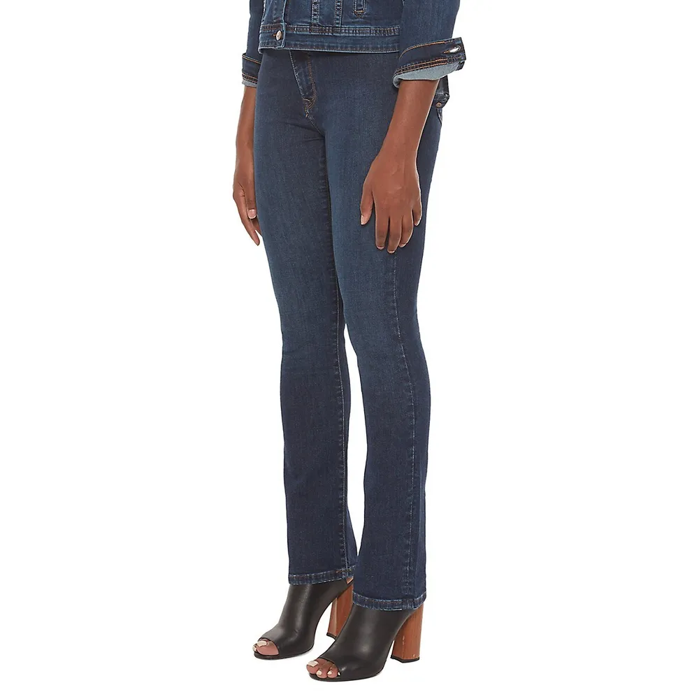 Kristine Mid-Rise Straight Jeans