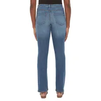 Kristine Mid-Rise Straight Jeans