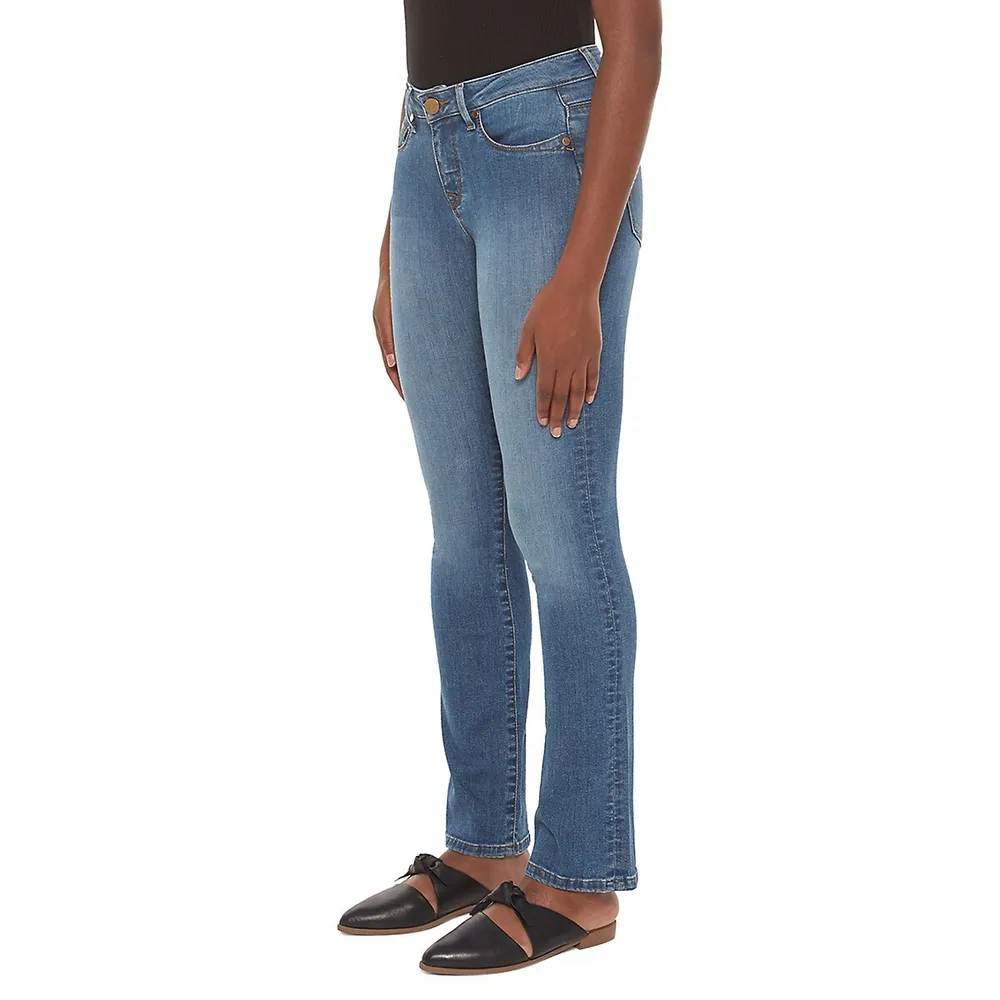 Kristine Mid-Rise Straight Jeans