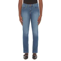 Kristine Mid-Rise Straight Jeans