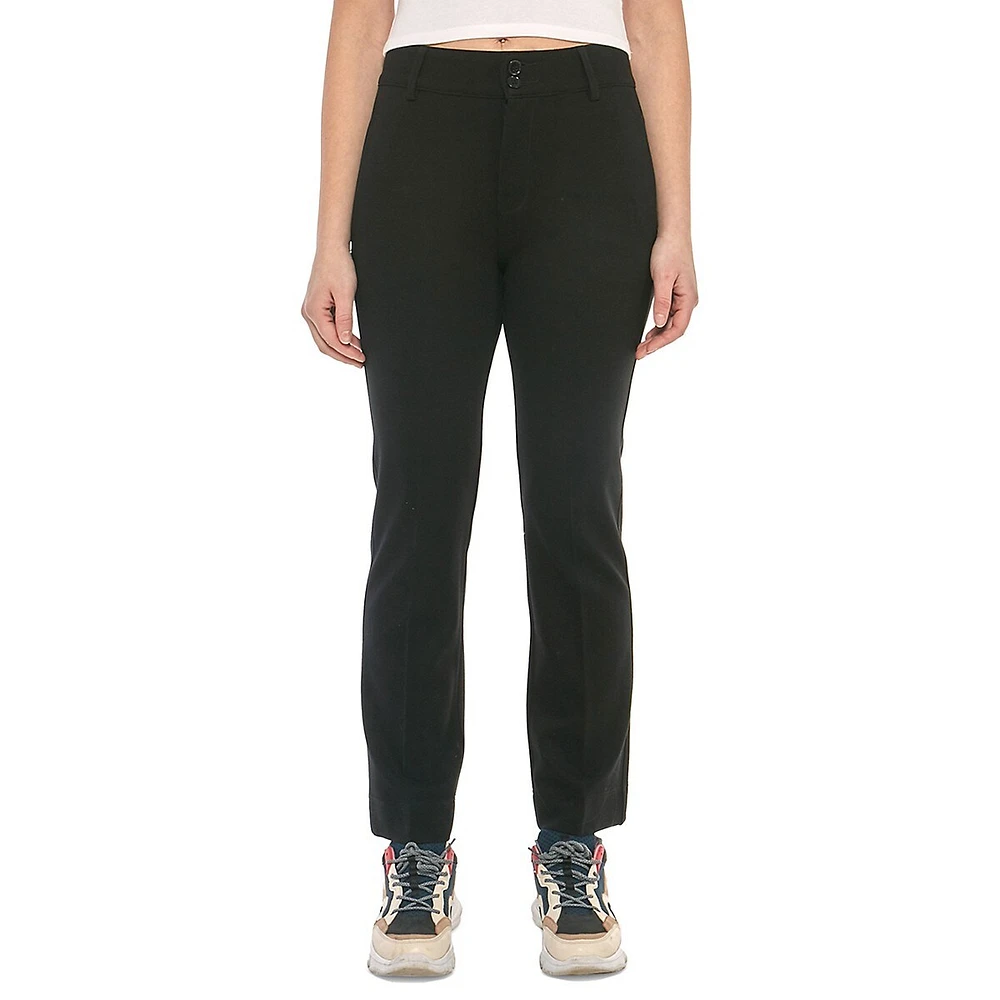 Elliott High-Waist Straight Pants