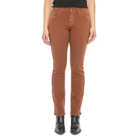 Kristine Mid-Rise Straight Fit Jeans