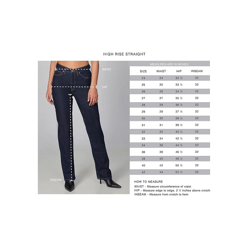 Denver High-Rise Straight Jeans