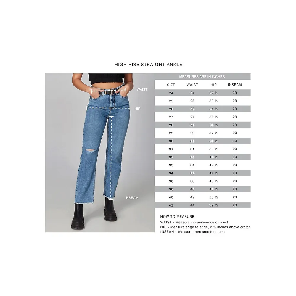 Denver High-Rise Straight Jeans