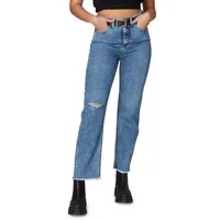 Denver High-Rise Straight Jeans