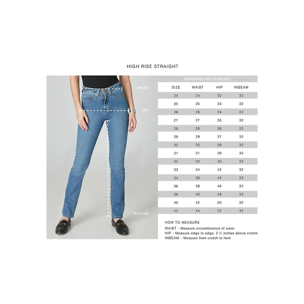 Kate High Rise Straight Jeans