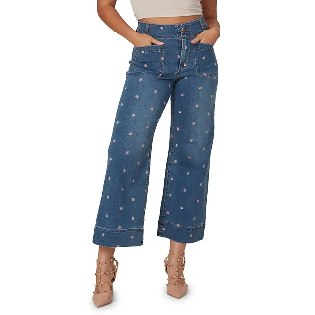 Joseph Ribkoff - Embroidered Denim Capris