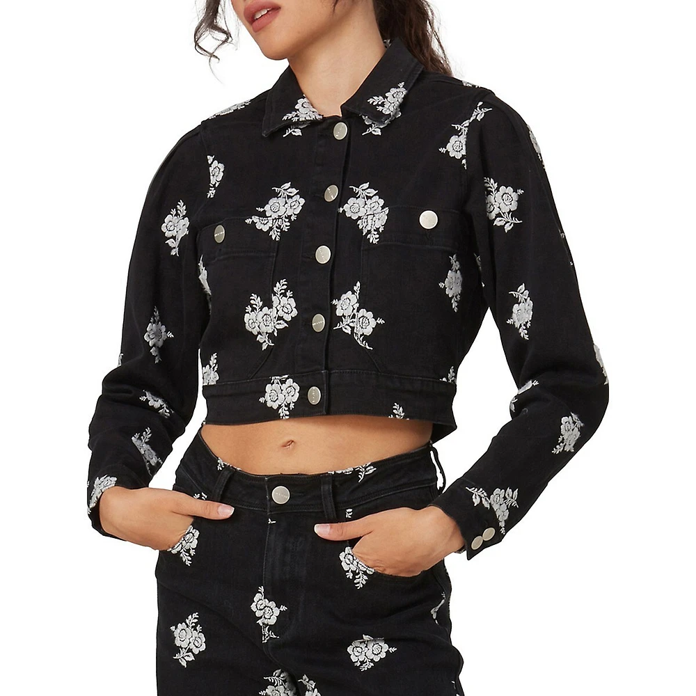 Parker Embroidered Crop Jacket