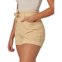 Robbie Tie-Waist High-Rise Cargo Shorts