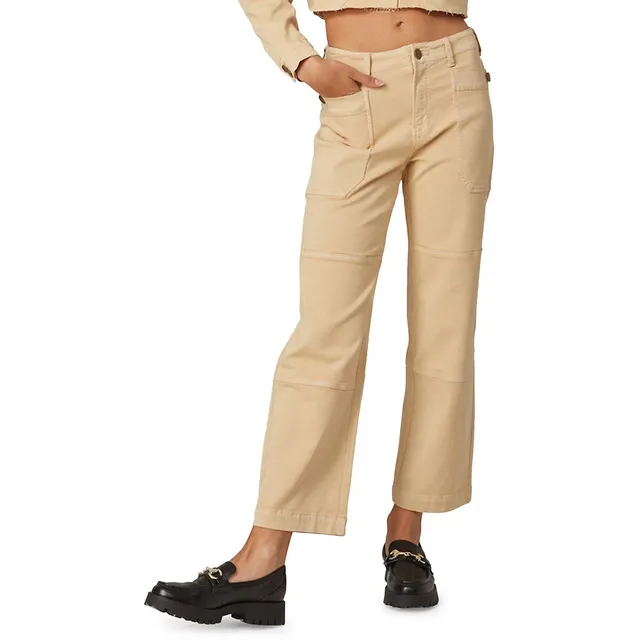 Lola Jeans Willow High-Rise Flare-Hem Cargo Pants