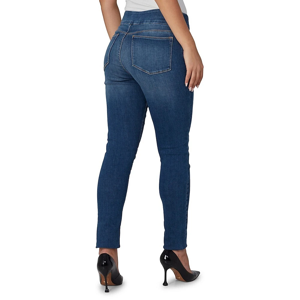 Anna High-Rise Skinny Pull-On Jeans