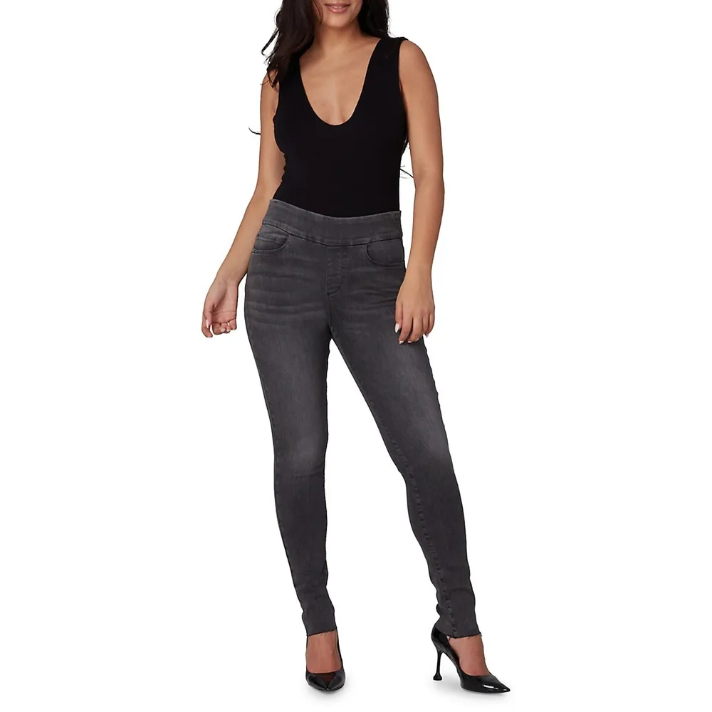 Anna High-Rise Skinny Pull-On Jeans