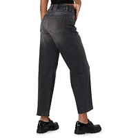 Baker High-Rise Straight-Leg Crossover Jeans