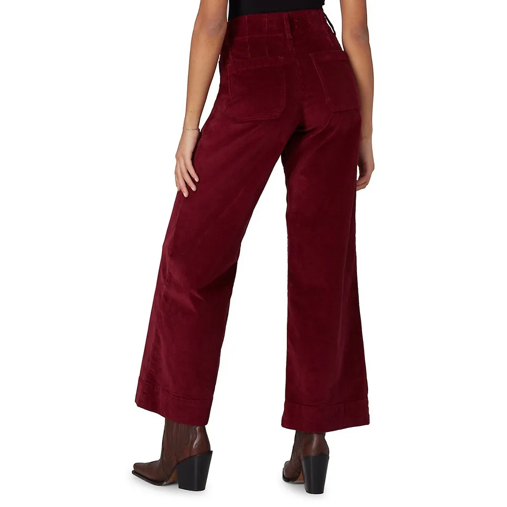 Colette High-Rise Wide-Leg Corduroy Jeans