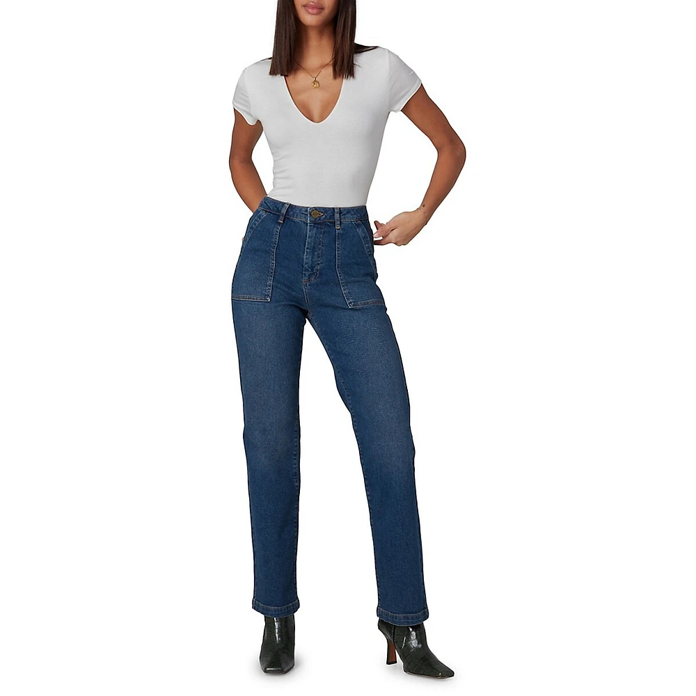 Denver High-Rise Straight Jeans