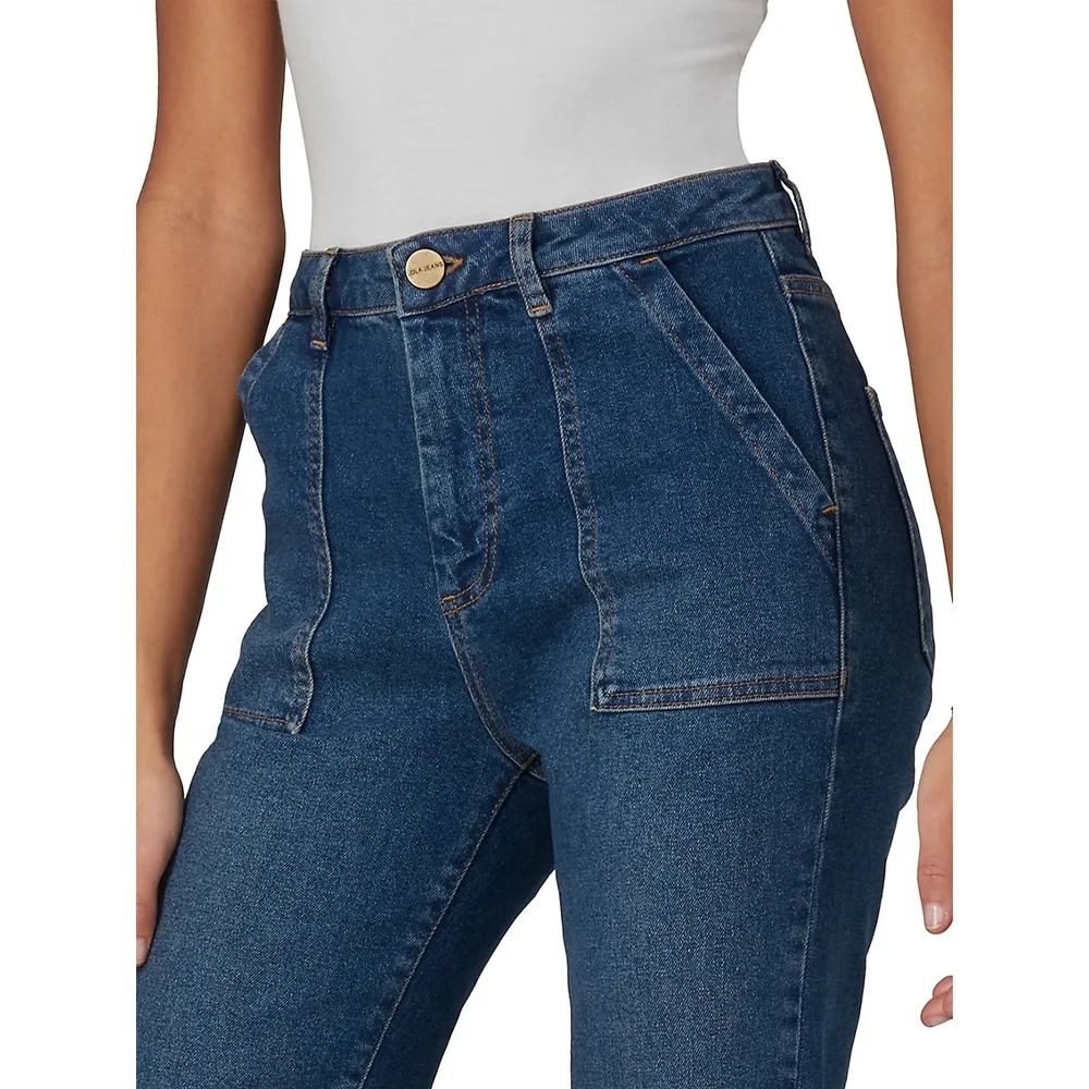 Denver High-Rise Straight Jeans