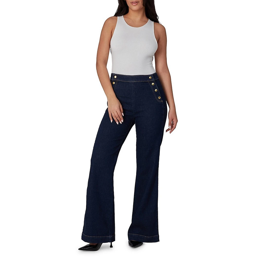 Stevie Ultra-High Rise Flared Jeans