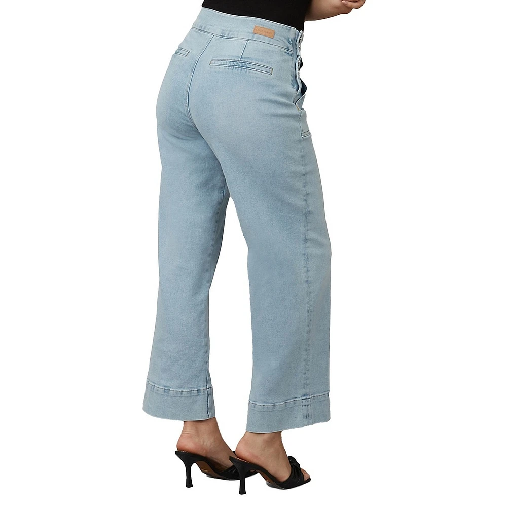 Colette High-Rise Wide-Leg Jeans