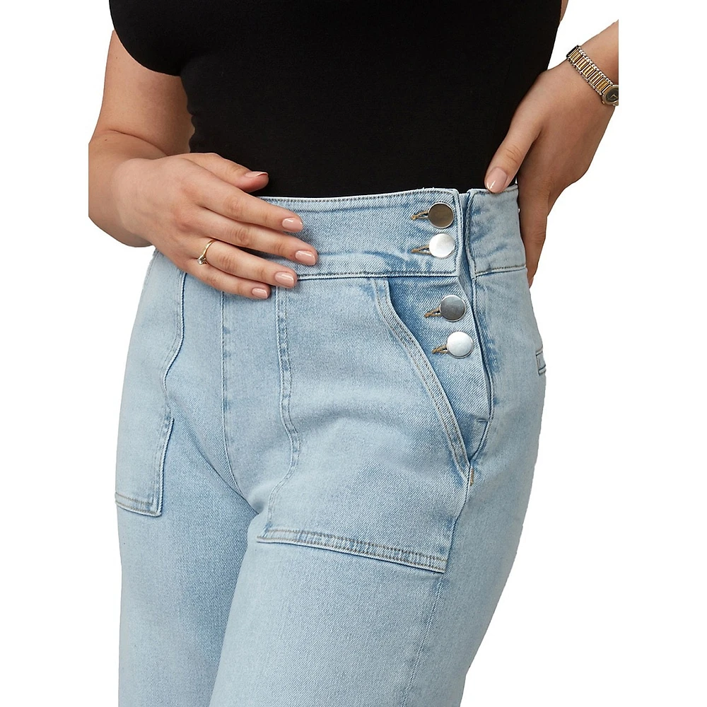 Colette High-Rise Wide-Leg Jeans