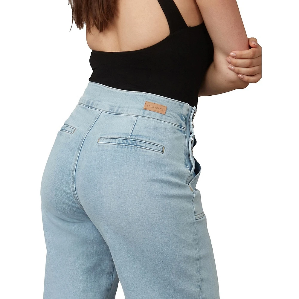 Colette High-Rise Wide-Leg Jeans