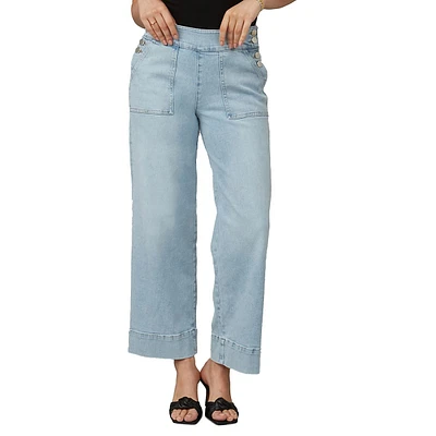 Colette High-Rise Wide-Leg Jeans