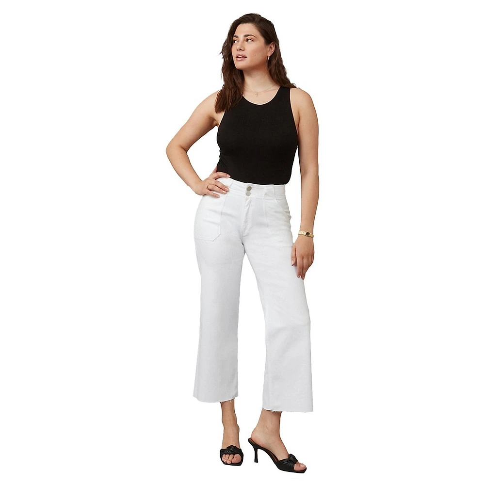 Colette High-Rise Wide-Leg Jeans