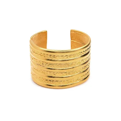 Jackie Onassis Gold Cuff