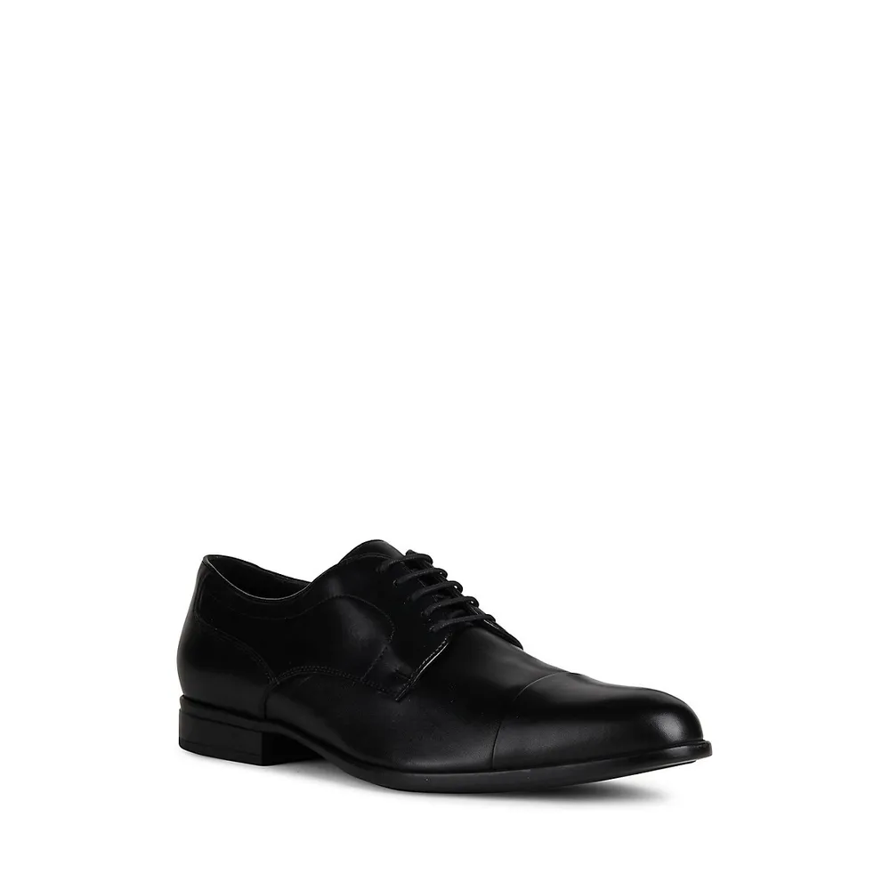 Men's Iacopo Leather Cap-Toe Derby Shoes