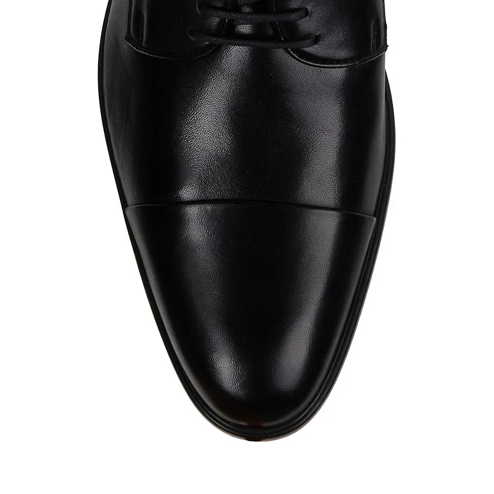 Men's Iacopo Leather Cap-Toe Derby Shoes