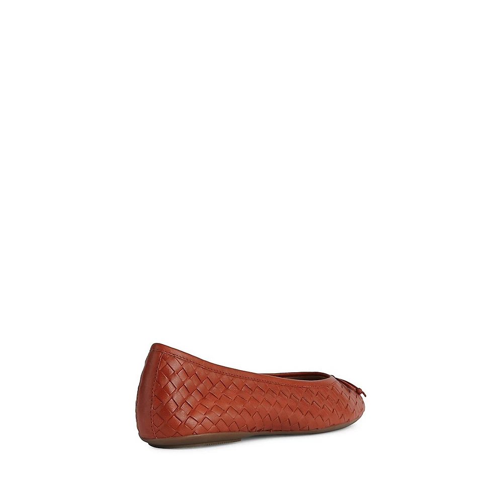 Palmaria Leather Ballerina Flats