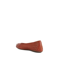 Palmaria Leather Ballerina Flats