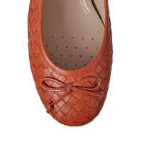 Palmaria Leather Ballerina Flats